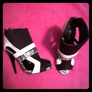Black and white high heels!
